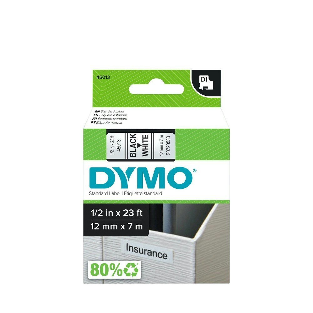Dymo D1 0.5-inch Standard Label Tape: $10.79 Dymo D1 0.5-inch Standard Label Tape: $10.79