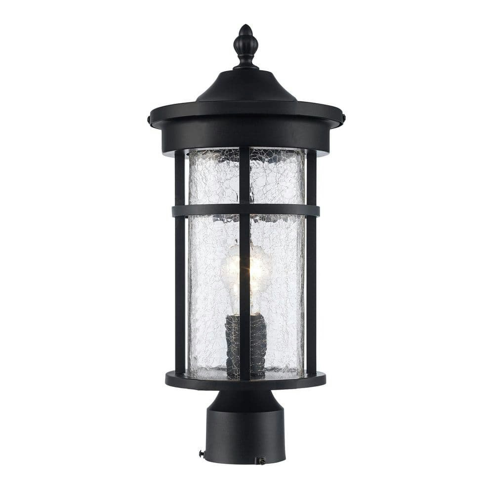 Avalon 14.25-inch 1-Light Black Metal Outdoor Lamp Post Light: $70 Avalon 14.25-inch 1-Light Black Metal Outdoor Lamp Post Light: $70