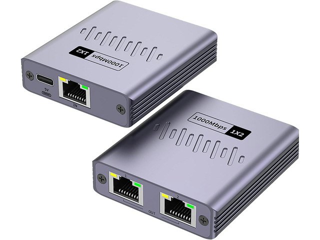 Gigabit Ethernet 1-to-2 Splitter: $31.50
