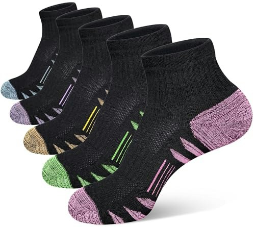 Heyoboy Women's Ankle Cushioned Athletic Socks 5-Pack: $14.91 Heyoboy Women's Ankle Cushioned Athletic Socks 5-Pack: $14.91