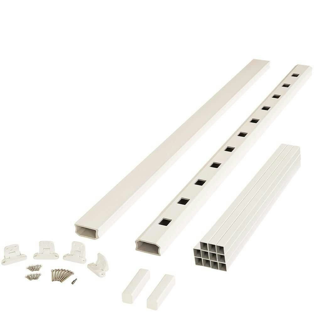 Brio Alpine White 36" x 96" Composite Stair PVC Railing Kit: $200.38