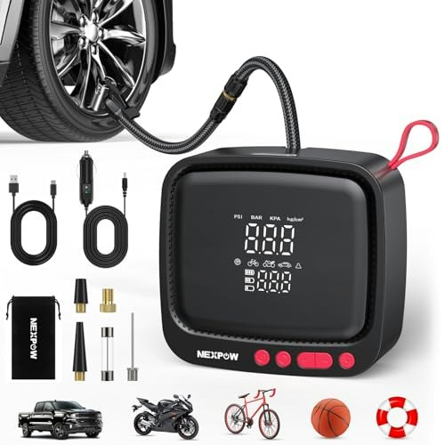 Nexpow Portable Tire Inflator: $13.49