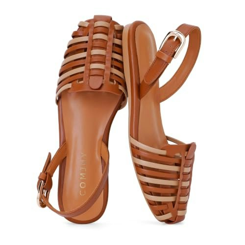 Comjuy Women's Woven Slingback Fisherman Flats: $45.88 Comjuy Women's Woven Slingback Fisherman Flats: $45.88