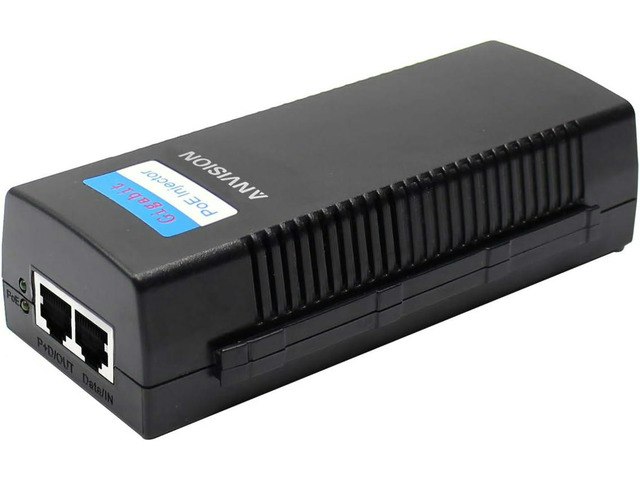 Anvision 48V 1A Gigabit PoE Injector: $37.39