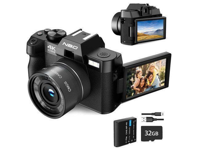 NBD 4K 48MP Digital Vlogging Camera: $119.98