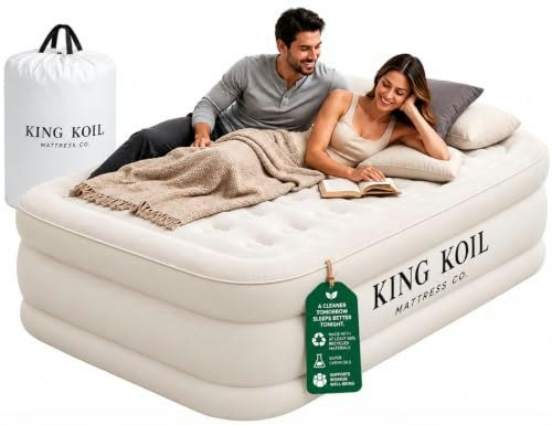 King Koil Twin Air Mattress with Built-in Pump: $64.56 King Koil Twin Air Mattress with Built-in Pump: $64.56