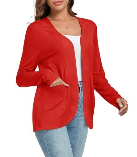 TownCat Women’s Lightweight Open Front Cardigan: $9.98