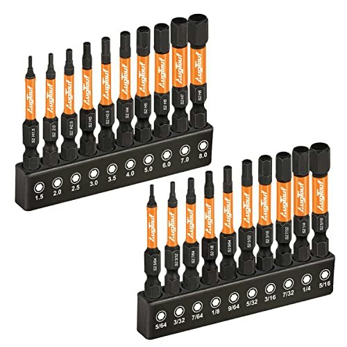 Toolant 20-Piece 2-inch Impact Allen Wrench Drill Bit Set: $9.98