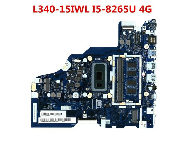 Lenovo L340 Laptop Motherboard with Intel Core i5-8265U and 4GB RAM: $310.53 Lenovo L340 Laptop Motherboard with Intel Core i5-8265U and 4GB RAM: $310.53