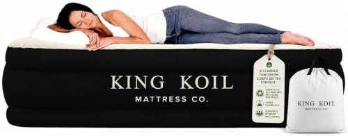 King Koil Full Air Mattress with Built-in Pump: $90.20