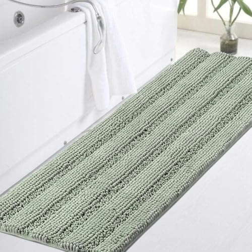 Turquoize 17"x47" Chenille Bathroom Runner Rug: $16.99 Turquoize 17"x47" Chenille Bathroom Runner Rug: $16.99