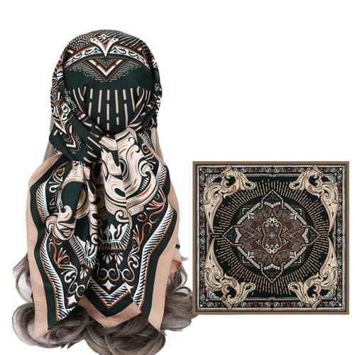 Codcos 35-Inch Satin Hair Scarf: $6.58