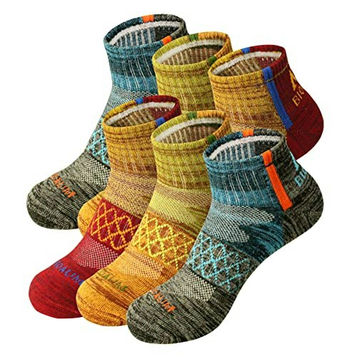 Bioaum Men's Cotton Cushioned Ankle Athletic Socks 6-Pack: $16.99
