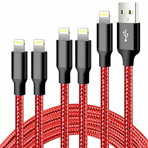 USB to Lightning Charging Cable 5-Pack: $13.59