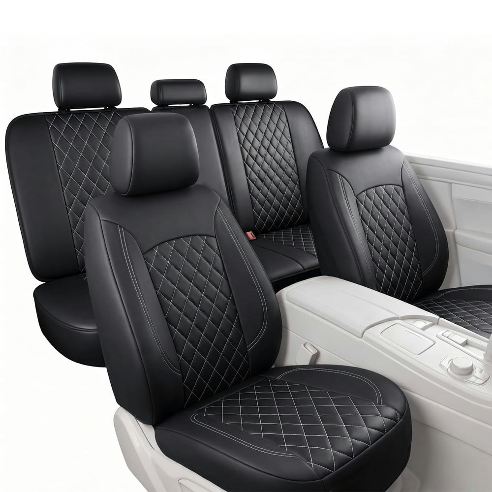 Floray Waterproof PU Leather Universal Car Seat Cover Set: $42.89