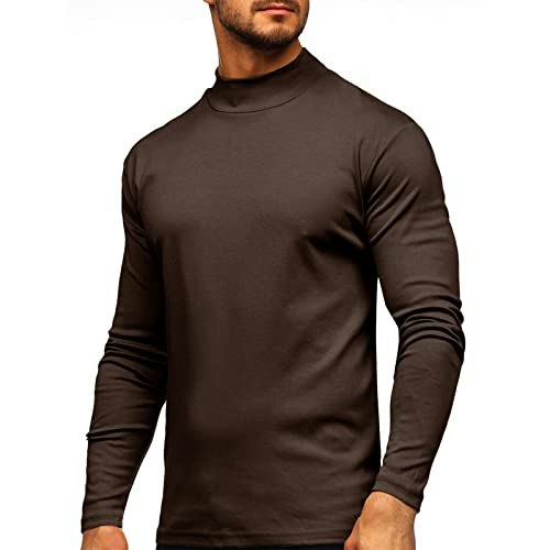 Men's Half Turtleneck Long Sleeve Pullover Sweater: $19.98 Men's Half Turtleneck Long Sleeve Pullover Sweater: $19.98