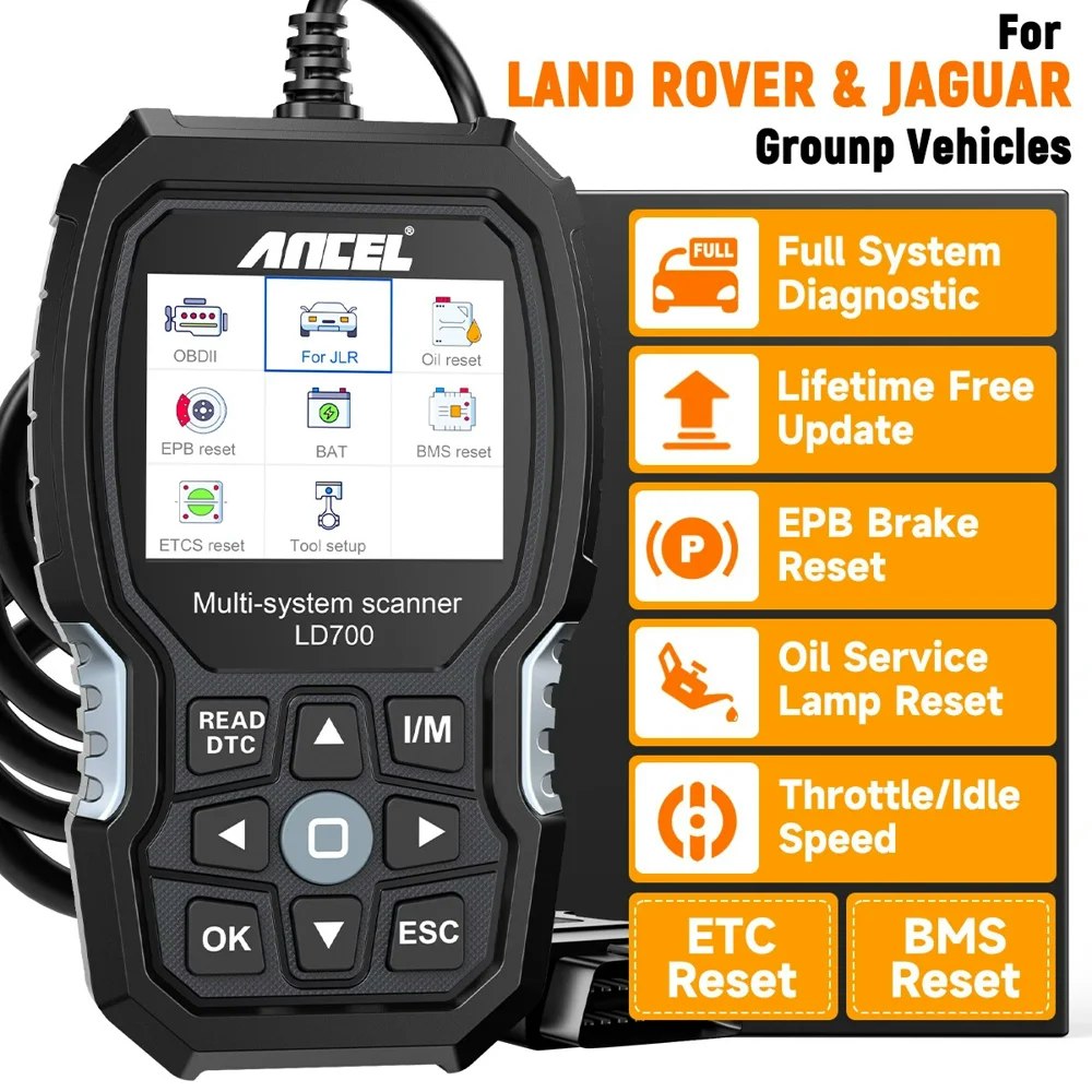 Ancel LD700 JLR OBD2 Scanner: $89.99