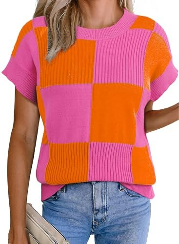 Evaless Women's Short Sleeve Knit Tank Top: $19.98