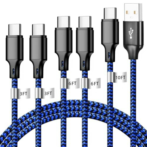 Cugunu USB-A to USB-C Fast Charger Cable 5-Pack: $12.91