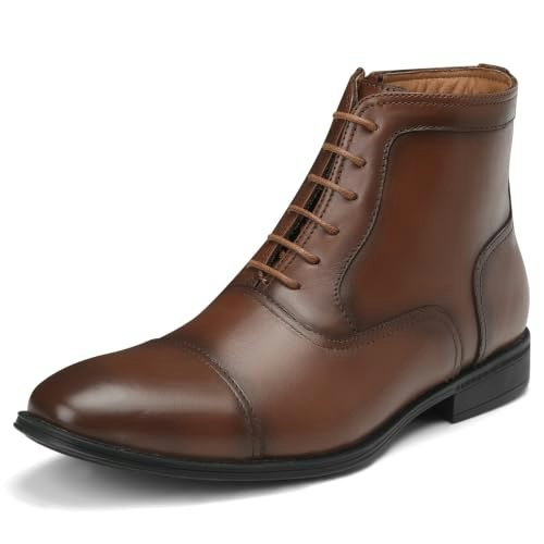 Hantatop Men's Leather Cap Toe Oxford Ankle Boots: $56.99 Hantatop Men's Leather Cap Toe Oxford Ankle Boots: $56.99