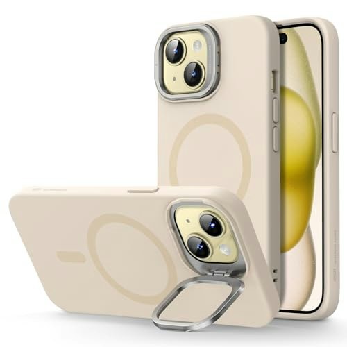 ESR iPhone 15 Plus MagSafe Silicone Flex Stand Case: $8.99