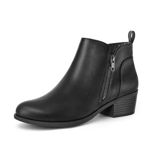 Mysoft Women's Chunky Low Heel Ankle Boots: $36.99