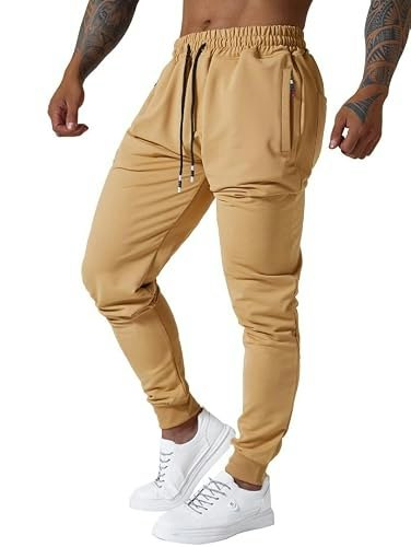Men's Athletic Jogger Sweatpants with Zipper Pockets: $12.74 Men's Athletic Jogger Sweatpants with Zipper Pockets: $12.74