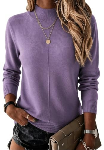 Arach&Cloz Women's Mock Neck Sweater: $24.99 Arach&Cloz Women's Mock Neck Sweater: $24.99
