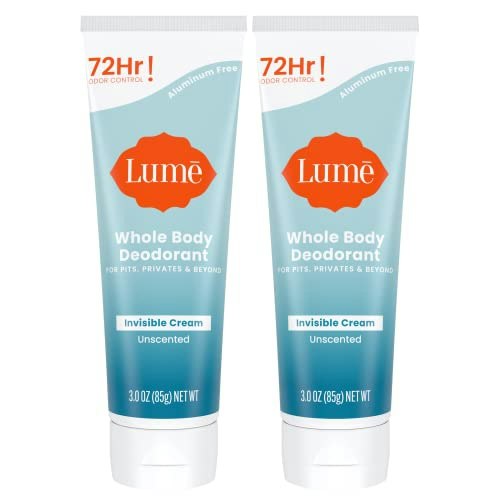 Lume Unscented Whole Body Deodorant Cream 3-oz. 2-Pack: $29.74 Lume Unscented Whole Body Deodorant Cream 3-oz. 2-Pack: $29.74