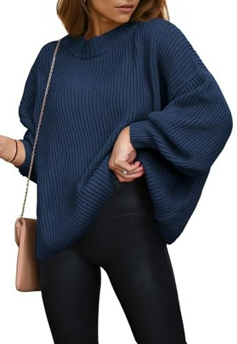 Prettygarden Women's Oversized Chunky Knitted Crewneck Sweater: $19.99 Prettygarden Women's Oversized Chunky Knitted Crewneck Sweater: $19.99