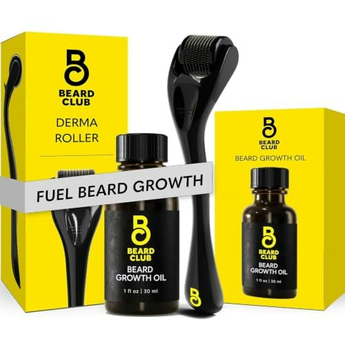 Beard Club Derma Roller and Beard Growth Oil Kit: $15.99 Beard Club Derma Roller and Beard Growth Oil Kit: $15.99