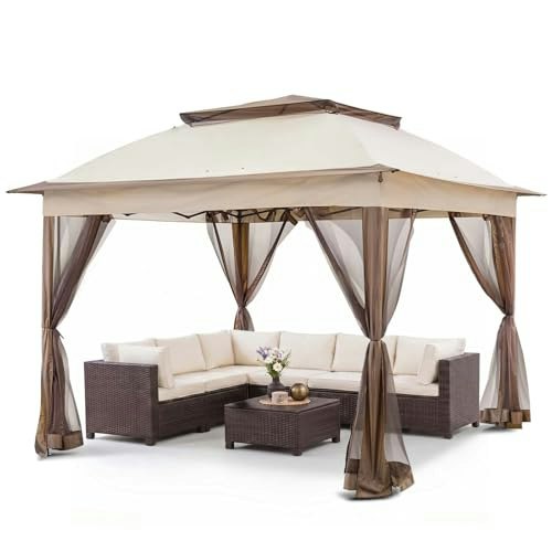 Coos Bay 11x11 Pop-Up Gazebo with Netting: $135.98 Coos Bay 11x11 Pop-Up Gazebo with Netting: $135.98