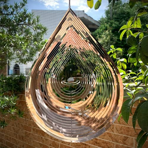 12-Inch 3D Stainless Steel Water Droplet Wind Spinner: $24.99 12-Inch 3D Stainless Steel Water Droplet Wind Spinner: $24.99