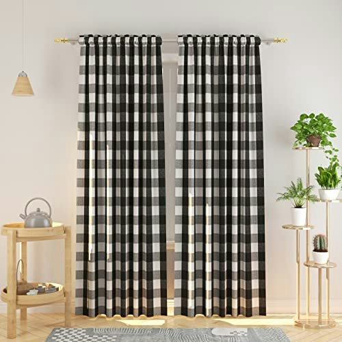 Natus Weaver 95-inch Cotton Buffalo Gingham Curtain Panels 2-Pack: $32.77 Natus Weaver 95-inch Cotton Buffalo Gingham Curtain Panels 2-Pack: $32.77
