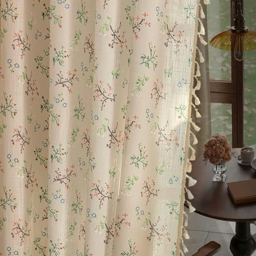 Enjoybridal 84-Inch Floral Semi-Sheer Window Curtain Panel: $29.89 Enjoybridal 84-Inch Floral Semi-Sheer Window Curtain Panel: $29.89