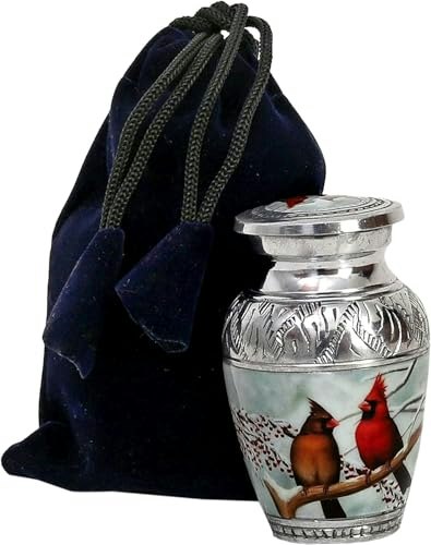 HLC 4.5-inch Cardinal Couple Keepsake Urn: $21