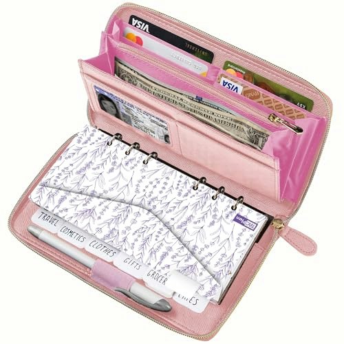 Three Way Cut Cash Envelope Budget Wallet with 12 Envelopes and Budget Cards: $30.99
