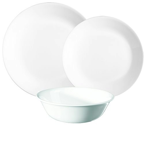 Corelle Vitrelle Glass 12-Piece Winter Frost Dinnerware Set: $89.99 Corelle Vitrelle Glass 12-Piece Winter Frost Dinnerware Set: $89.99
