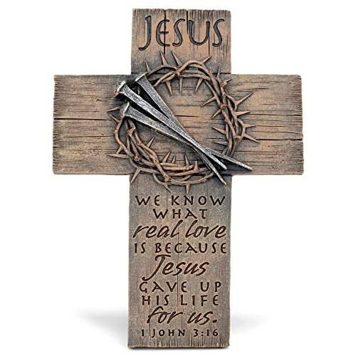 Lighthouse Christian Products 7-Inch Crown of Thorns Cast Stone Cross: $15.99 Lighthouse Christian Products 7-Inch Crown of Thorns Cast Stone Cross: $15.99
