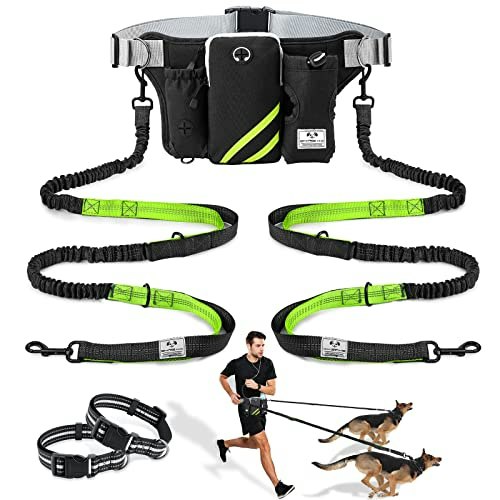 Shine Hai Dual Bungee Hands-Free Retractable Dog Leash: $47.59 Shine Hai Dual Bungee Hands-Free Retractable Dog Leash: $47.59