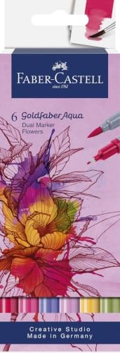 Faber-Castell Goldfaber Aqua Dual Watercolor Markers 6-Pack: $16.65 Faber-Castell Goldfaber Aqua Dual Watercolor Markers 6-Pack: $16.65