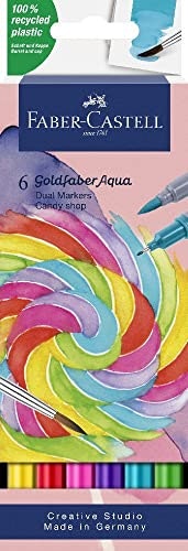 Faber-Castell Goldfaber Aqua Dual Watercolor Markers 6-Pack: $22.02 Faber-Castell Goldfaber Aqua Dual Watercolor Markers 6-Pack: $22.02