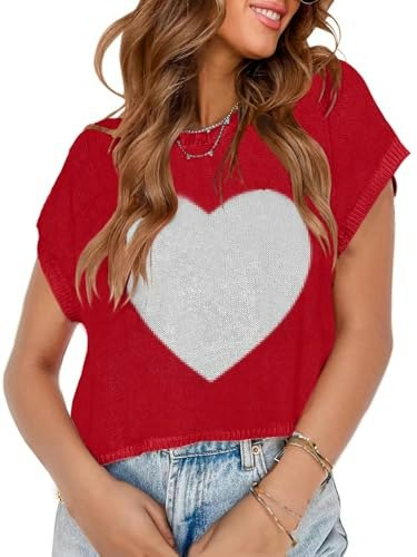 Wiffgo Women's Fall Cap Sleeve Pullover Sweater: $14.97