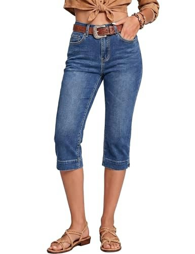 Luvamia Women's High Rise Capri Pants: $27.98