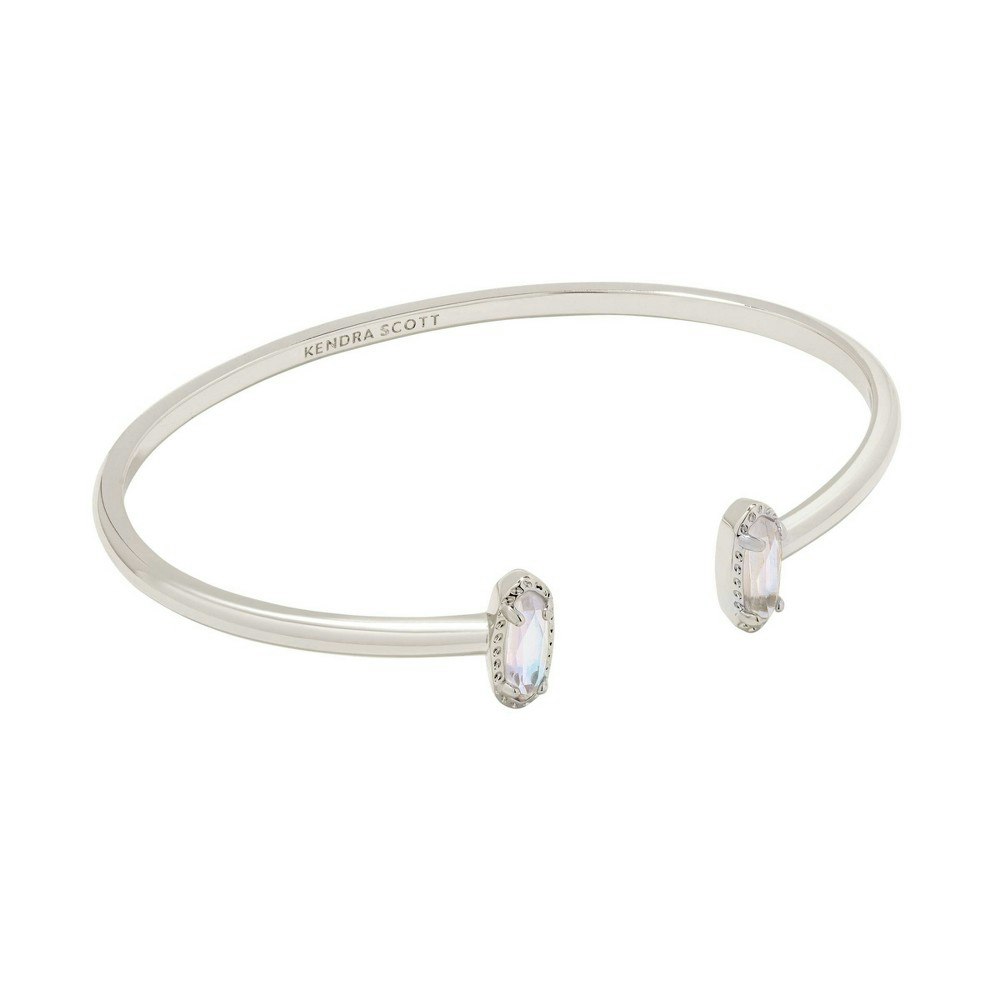 Kendra Scott Emma Dichroic Glass Rhodium Over Brass Cuff Bracelet: $45 Kendra Scott Emma Dichroic Glass Rhodium Over Brass Cuff Bracelet: $45