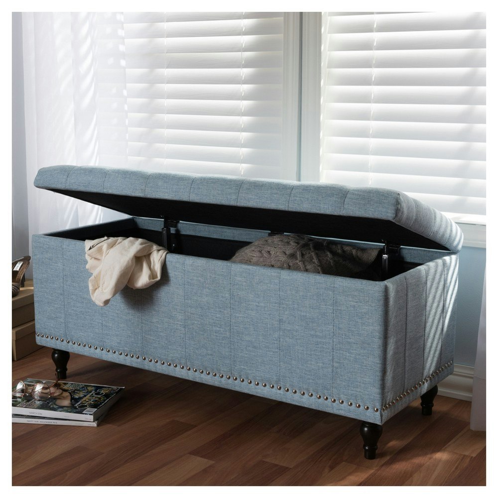 Baxton Studio Kaylee Tufted Storage Ottoman Bench: $165.99