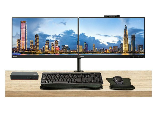 Lenovo ThinkVision T22v and T22i Dual Monitor Bundle: $869