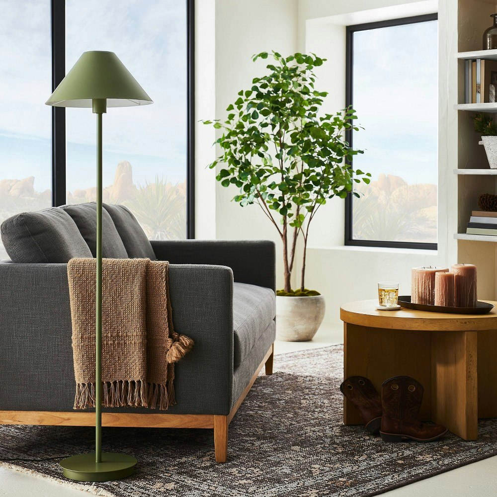 Threshold Stick Metal Floor Lamp: $120