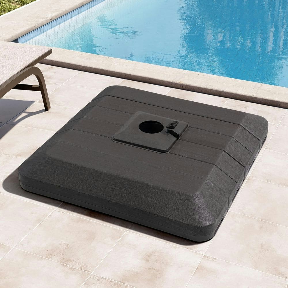 350-lb. Fillable 4-Part Cantilever Umbrella Base: $130 350-lb. Fillable 4-Part Cantilever Umbrella Base: $130
