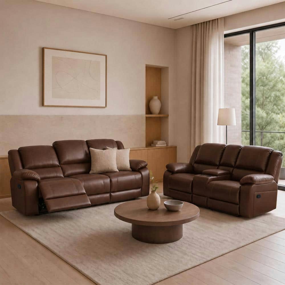 5-Piece 5-Seat Faux Leather Manual Recliner Sofa Set: $1,739.75 5-Piece 5-Seat Faux Leather Manual Recliner Sofa Set: $1,739.75